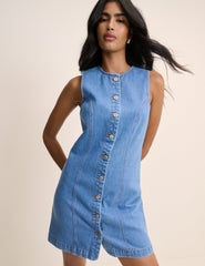 Blue Denim Ned Mini dress
