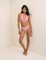 Red Striped Bikini Set