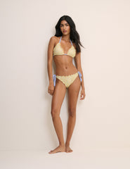 Yellow Ditsy Floral Bikini Set