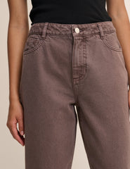 Brown Putney Barrel Leg Jeans