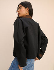 Navy Short Freddie Barn Jacket