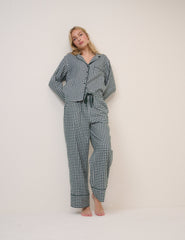 Forest Green Check Pyjama Trousers