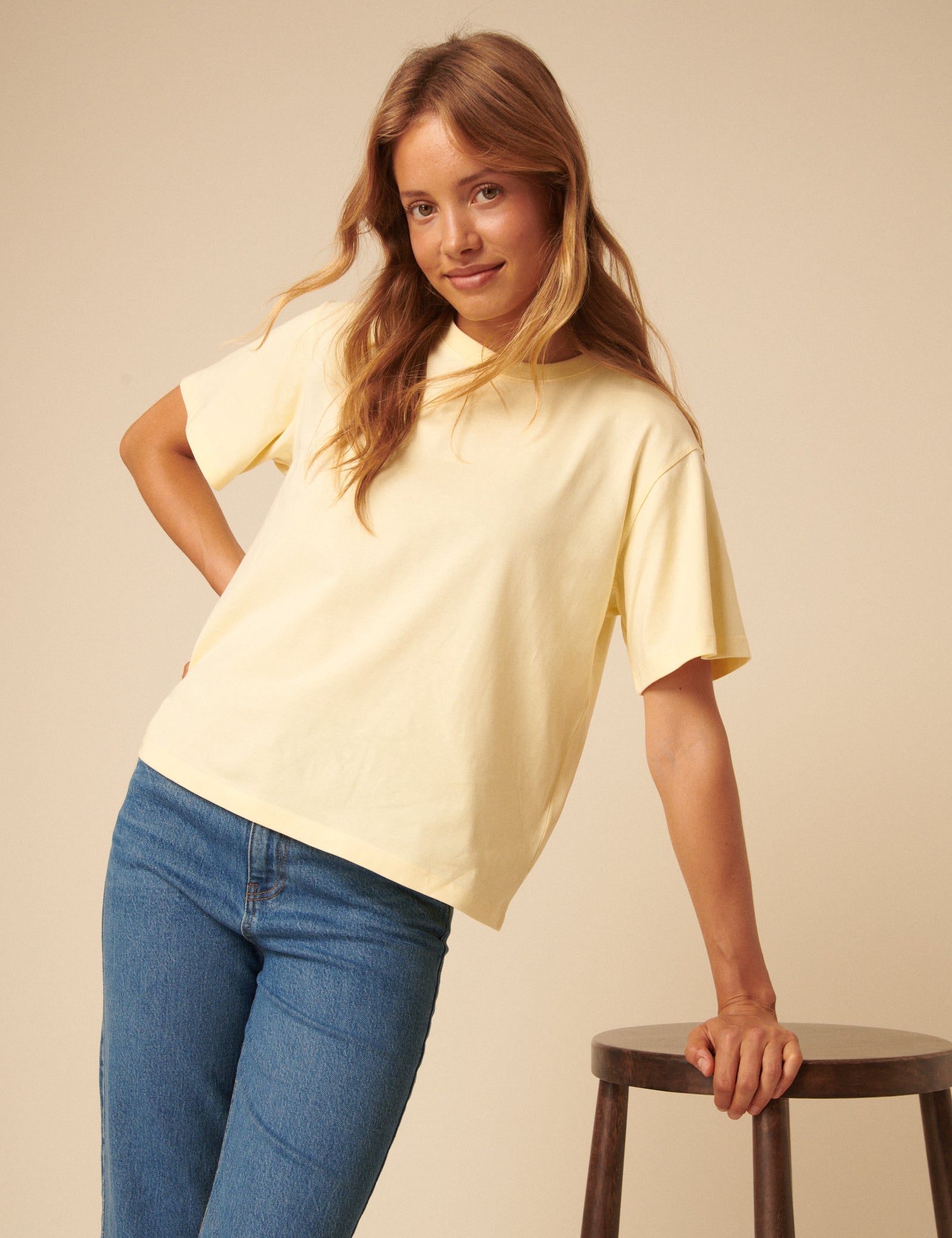 Butter Yellow Boxy T-Shirt